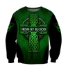 Premium Unisex Hoodie Irish St.Patrick Day Irish By Blood ML