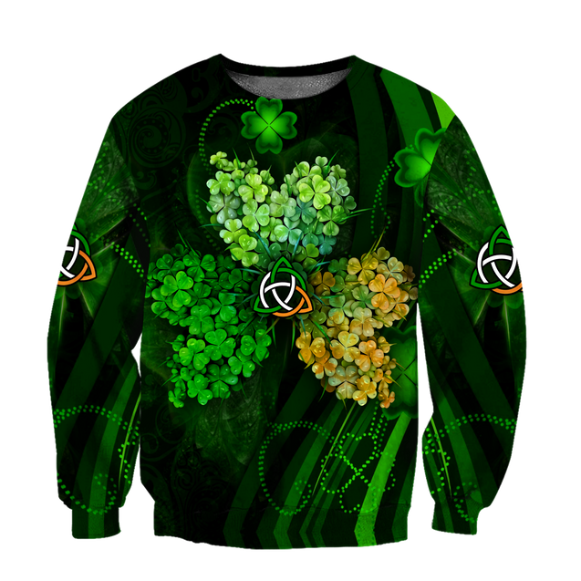 Premium Unisex Hoodie Irish St.Patrick Shamrock ML