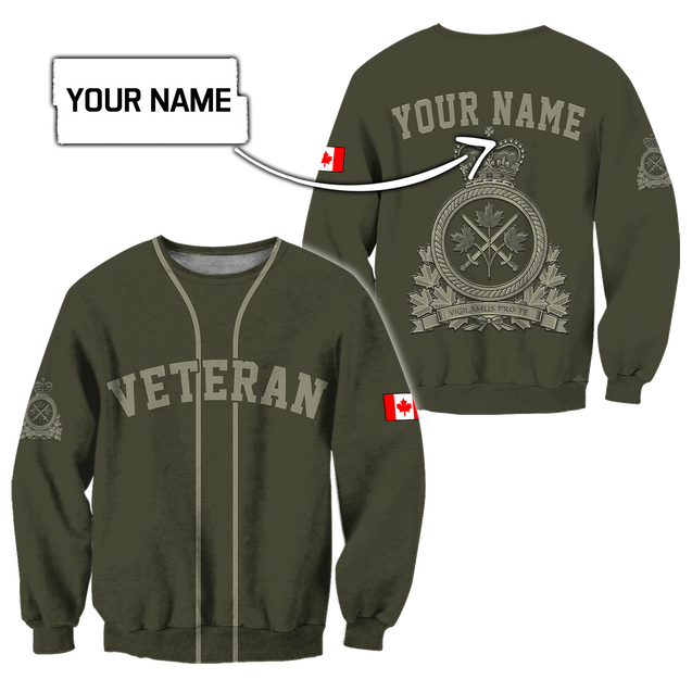 Personalized Name XT Canadian Veteran 3D Printed Clothes SN15032103