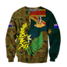 Australian Army Fern and Golden Wattle 3D Printed Unisex Hoodie TN