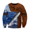 Marlin Fishing water camo Cosplay leather 3D print shirts