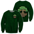 Irish St.Patrick day 3d hoodie shirt for men and women