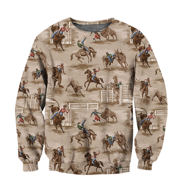 Rodeo 3D All Over Printed Unisex Shirts Rodeo Pattern