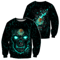 Mexican Skull 3D All Over Printed Unisex Hoodie