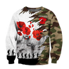 Premium Unisex Hoodie Poppy Flower Anzac Day ML