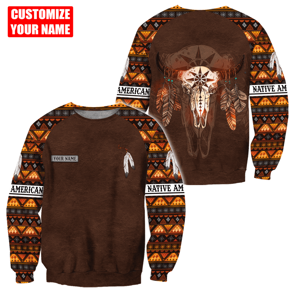 Customized Name Native American 3D All Over Printed Unisex Shirts