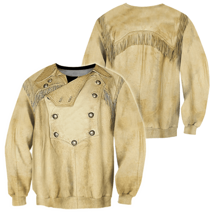 Native Cowboy Jacket No30 Cosplay 3D Over Printed Unisex Deluxe Hoodie ML