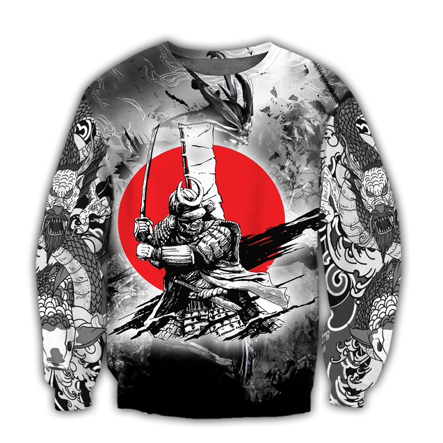 Premium Unisex 3D Printed Samurai Tattoo Shirts MEI