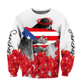 Customize Name God Love Puerto Rico Hoodie For Men And Women TNA08032107