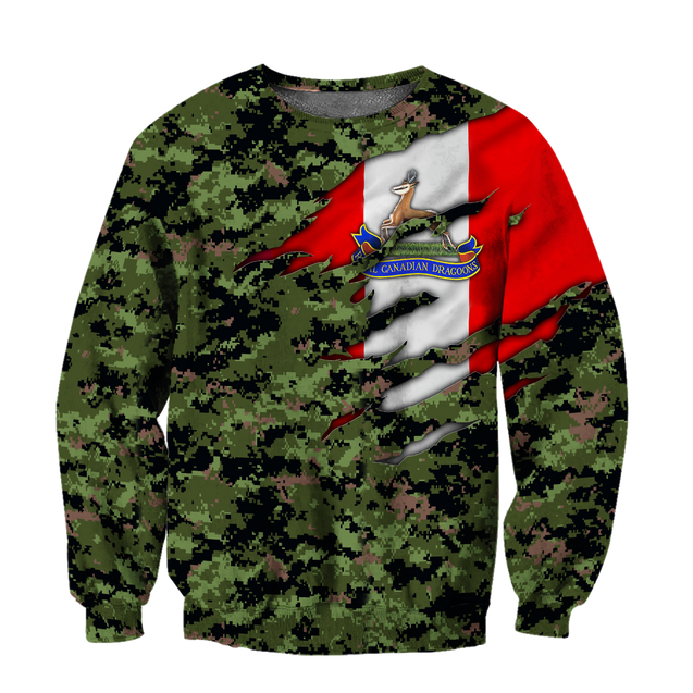 Royal Canadian Dragoons Pullover 3D All Over Printed Shirts PD12032103