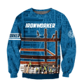 Premium 3D Printed Unisex Navy Ironworker Shirt MEI