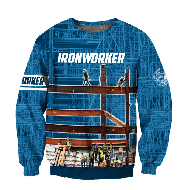 Premium 3D Printed Unisex Navy Ironworker Shirt MEI