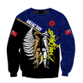 Honor and respect day blue ver. Australia and Kiwi Veteran 3D print shirts