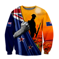 Lest we forget New Zealand Veteran 3D print shirt