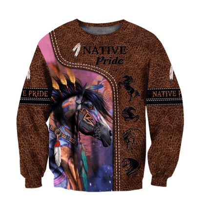 Native American Horse 3D All Over Printed Unisex Shirts