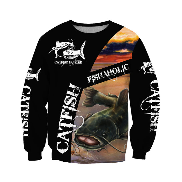 Catfish Chasing Lure Fishing Unique 3d print design shirts