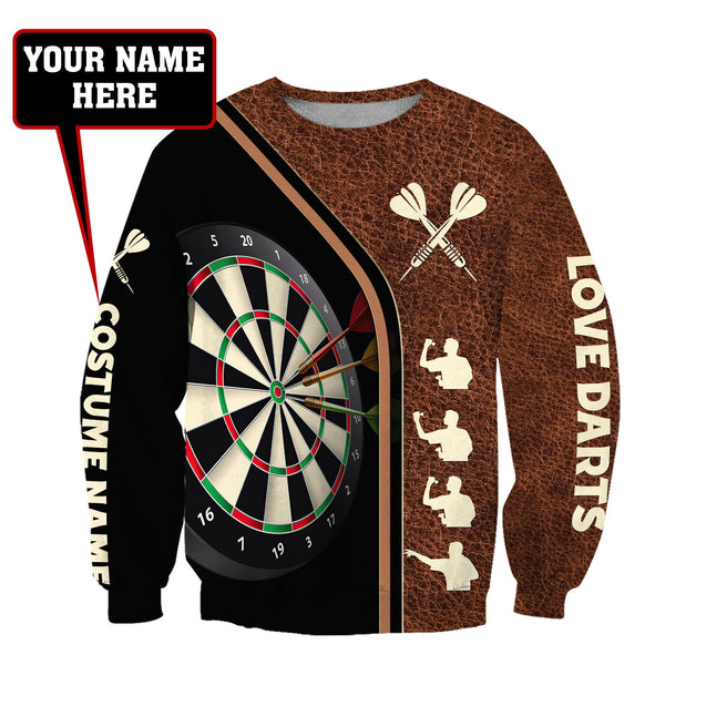 Darts No 2 Personalized Name Premium 3D All Over Unisex Hoodie ML