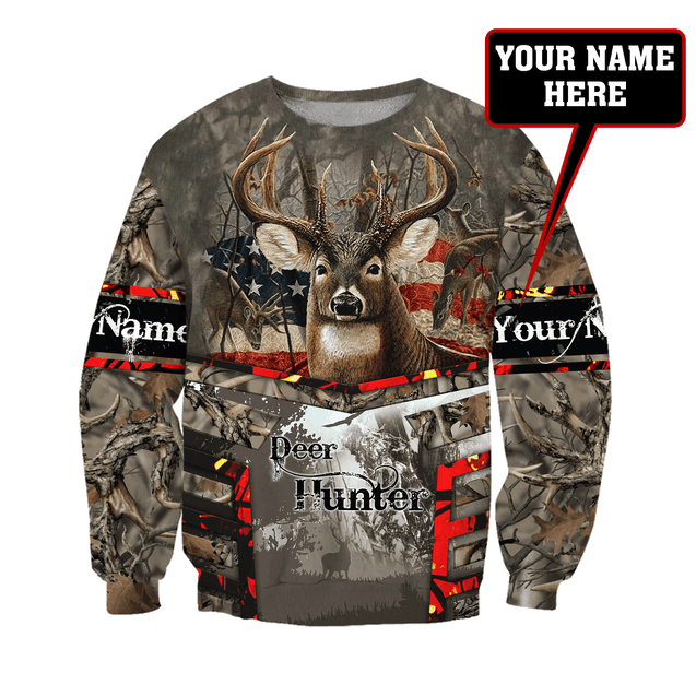 Deer Hunting Personalized Name 3D All Over Printed Shirts AM19052102