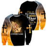 Premium Christian Jesus Personalized Name 3D All Over Printed Unisex Shirts