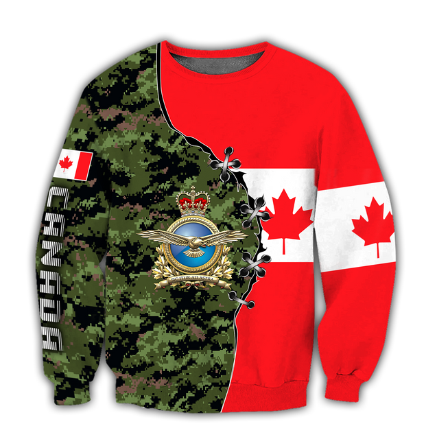 Canadian Air Force Veteran 3D All Over Printed Shirts NTN10032104