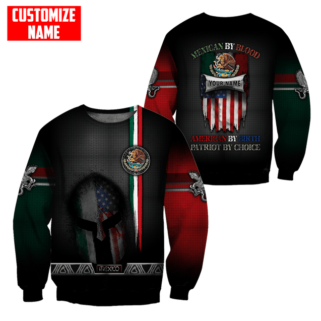 Customized Name Mexico 3D All Over Printed Unisex Shirts