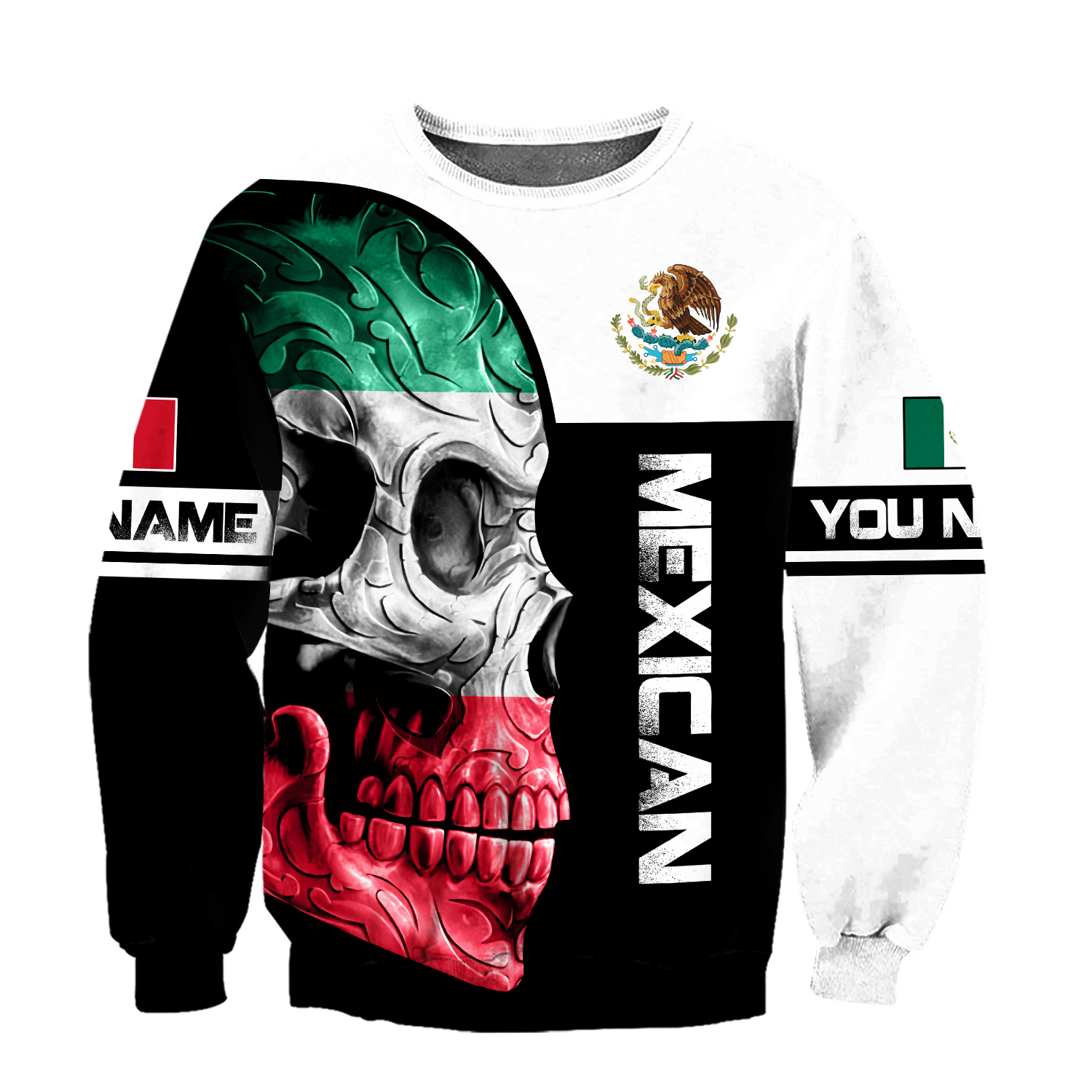 Personalized Mexican Skull Hoodie 3D All Over Printed Unisex Hoodie