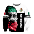 Personalized Mexican Skull Hoodie 3D All Over Printed Unisex Hoodie