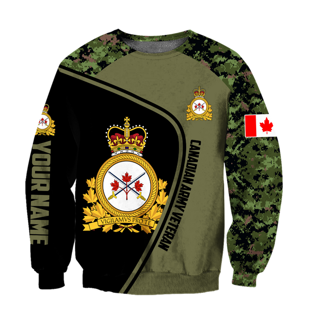 Personalized Name XT Canadian Army Veteran 3D All Over Printed Shirts DA13032107