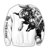 Personalized Name Bull Riding 3D All Over Printed Unisex Shirts Bull Tattoo