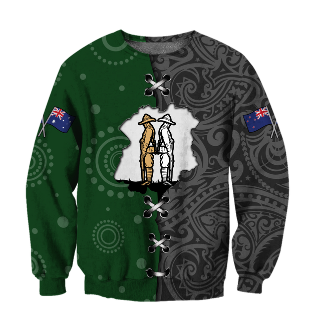 Remembrance Australia and Kiwi Soldier 3D print shirts