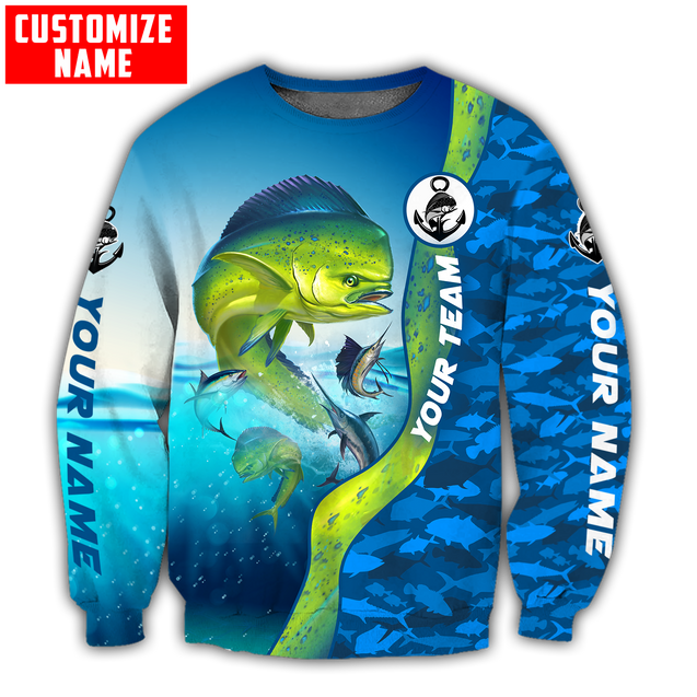 Custom name Mahi mahi fishing Team Billfish 3D Design Printed Shirts