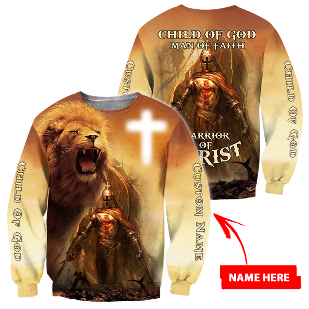 Lion Jesus Knight Templar 3D All Over Printed Shirts