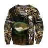 Custom name Catfish Fishing water camo 3D print shirts