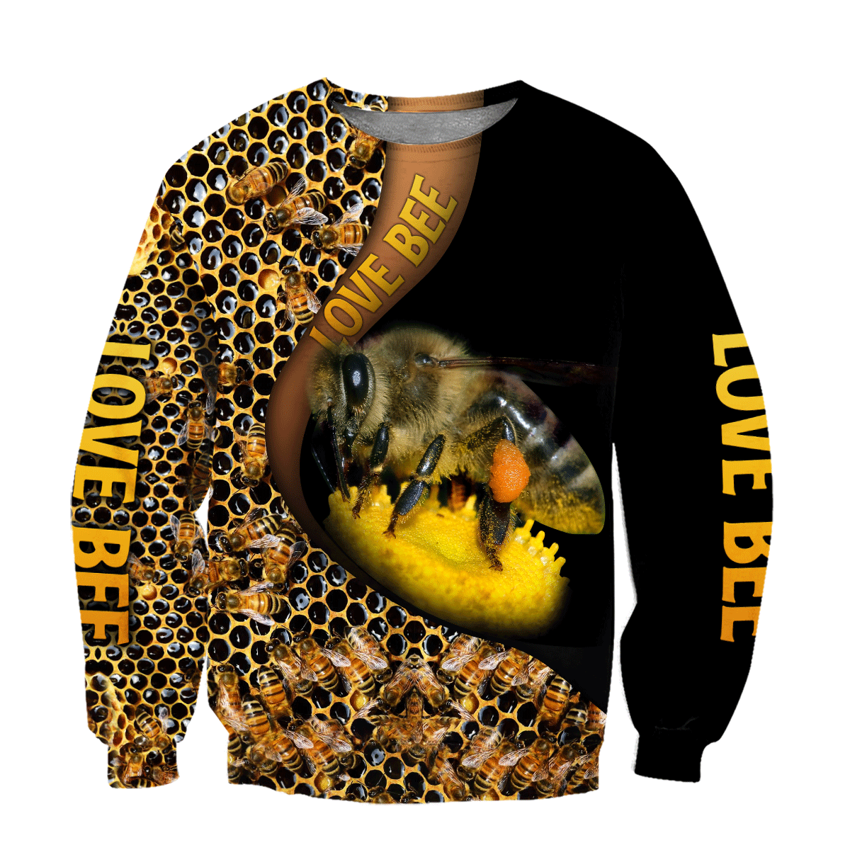 Premium Unisex All Over Printed Love Bee Shirts MEI