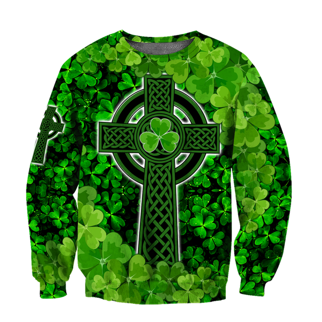 Premium Unisex Hoodie Irish St.Patrick Celtic Knot And Celtic Cross ML