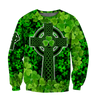 Premium Unisex Hoodie Irish St.Patrick Celtic Knot And Celtic Cross ML