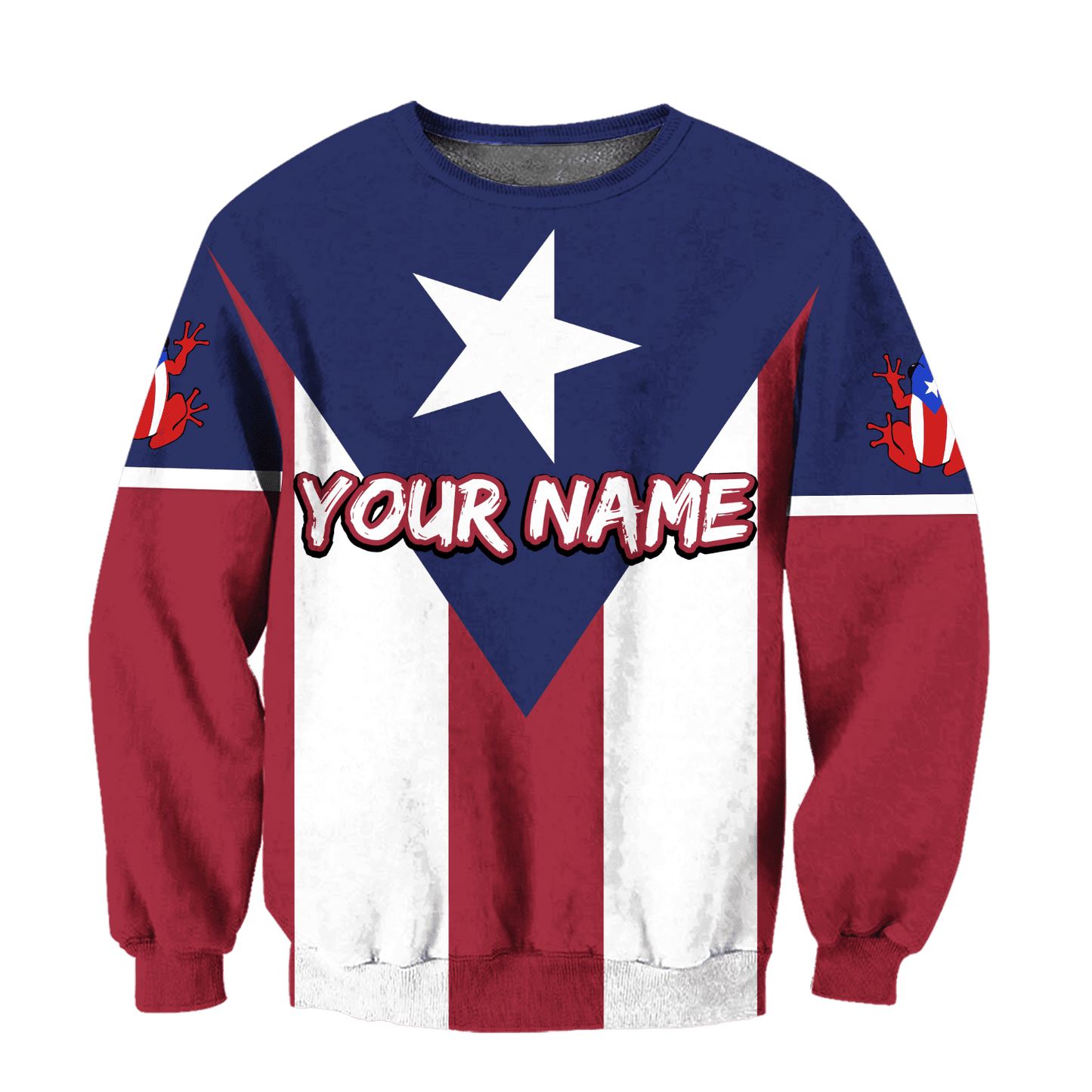 Customize Name Puerto Rico 3D All Over Printed Unisex Shirts