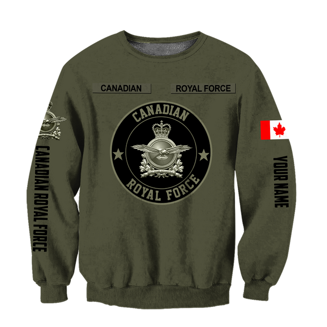 Personalized Name XT Canadian Royal Force Army 3D All Over Printed Shirts DA11032102