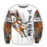 Personalized Name Bull Riding 3D All Over Printed Unisex Shirts Tattoo Ver 3