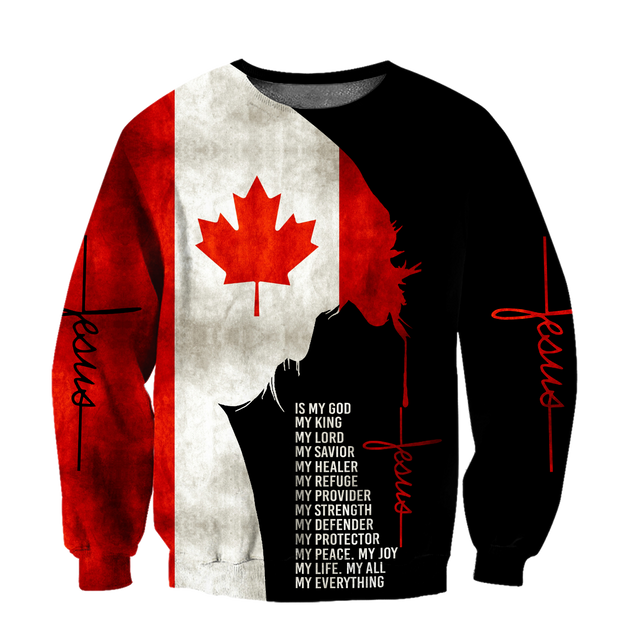 Jesus - Canada Flag 3D All Over Printed Shirts DA02032101