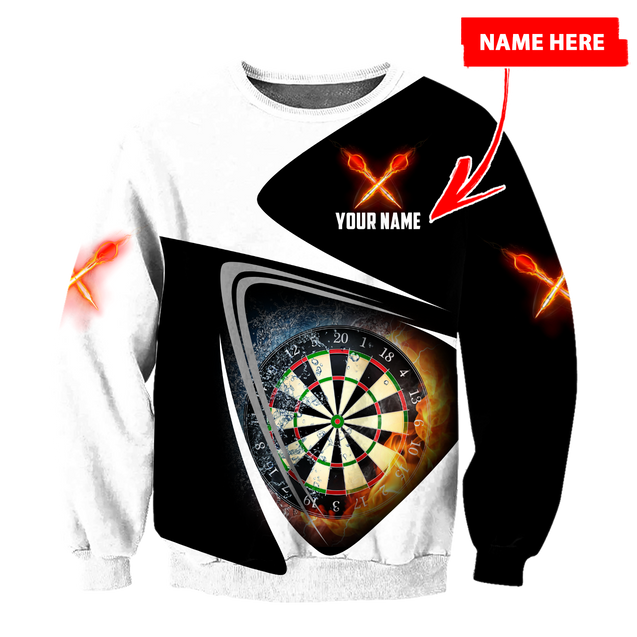 Darts Personalized Name Premium 3D All Over Unisex Hoodie ML