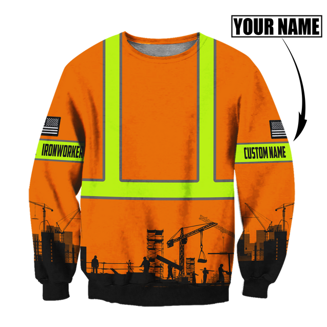 Personalized Ironworker Safety 3D All Over Printed Unisex Shirts TN