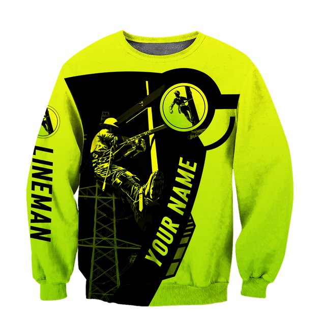 Electrician And Lineman Personalized Safety 3D All Over Printed Premium Unisex Hoodie ML MH26022104