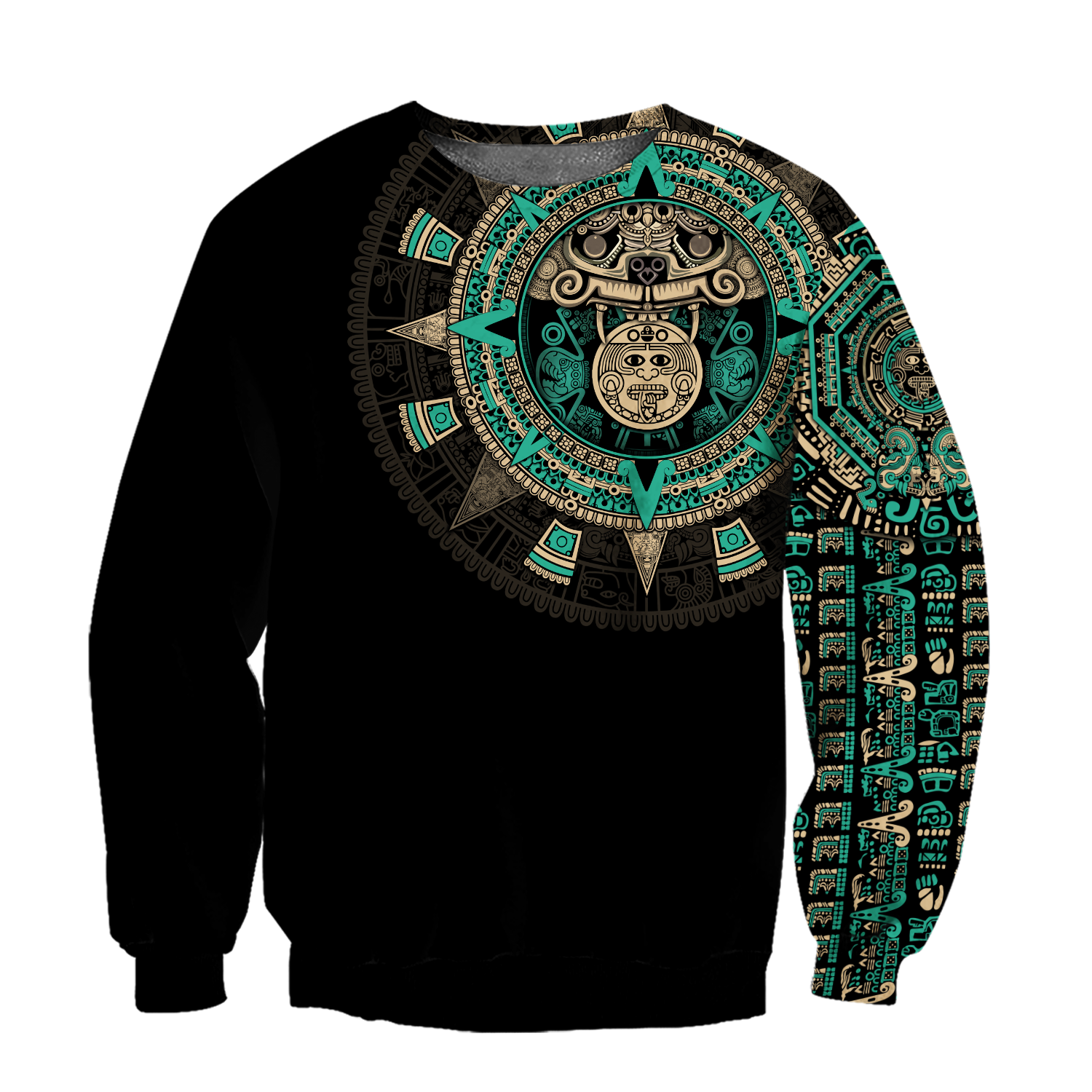 Aztec Mexico Blue 3D All Over Printed Unisex Hoodie
