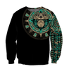 Aztec Mexico Blue 3D All Over Printed Unisex Hoodie