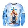 Premium Unisex Hoodie Easter Day Christian Jesus No7 ML God Save Us