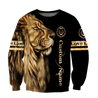 Customize Name Love Lion 3D All Over Printed Unisex Shirt