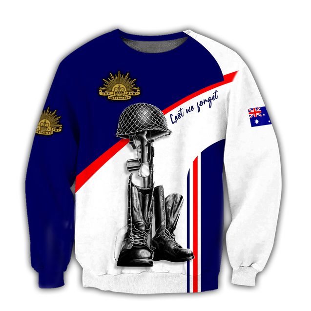 Lest We Forget Anzac Day 3D Printed Unisex Shirts TN