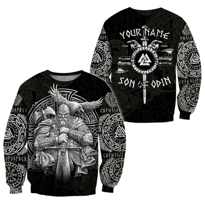 Customized Name Viking 3D All Over Printed Unisex Shirts
