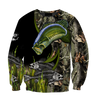 Bass Fishing Painting Fall Camo Reaper 3d print shirts